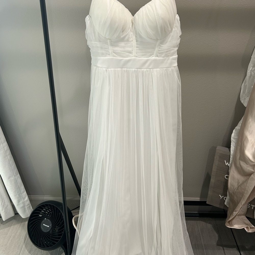 Iris White Strapless Dress